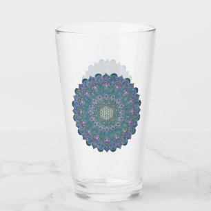 Flower Of Life - Mandala India Style 1 Glass