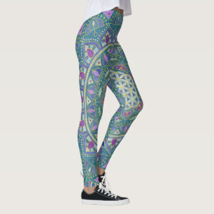 Flower Of Life - Mandala India Style 1 Leggings