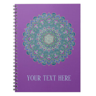 Flower Of Life - Mandala India Style 1 Notebook