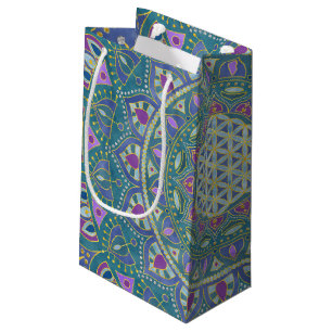 Flower Of Life - Mandala India Style 1 Small Gift Bag