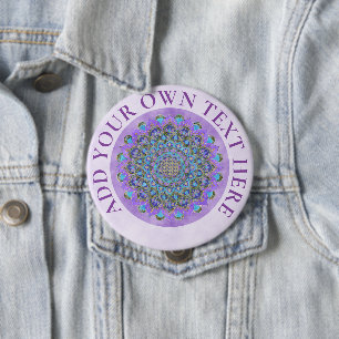 Flower Of Life - Mandala India Style 2 10 Cm Round Badge