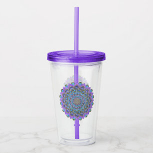 Flower Of Life - Mandala India Style 2 Acrylic Tumbler
