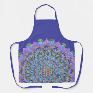 Flower Of Life - Mandala India Style 2 Apron