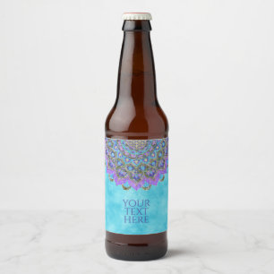 Flower Of Life - Mandala India Style 2 Beer Bottle Label