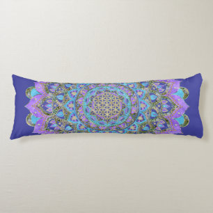 Flower Of Life - Mandala India Style 2 Body Cushion