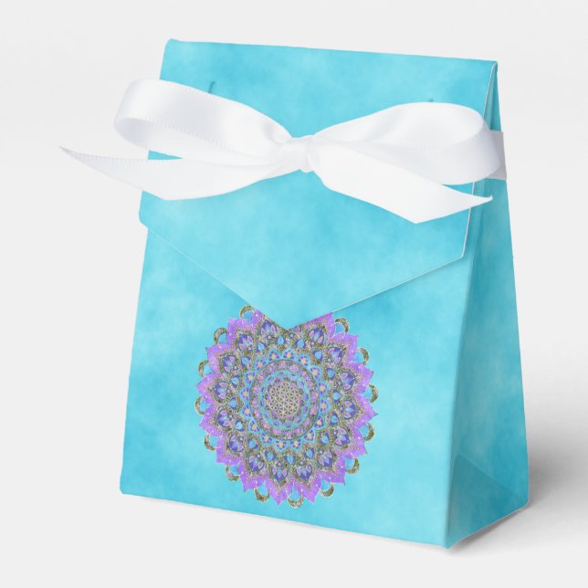 Flower Of Life - Mandala India Style 2 Favour Box (Front Side)
