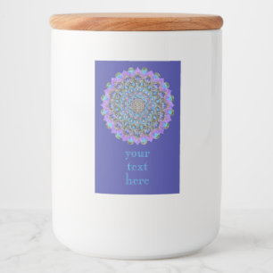 Flower Of Life - Mandala India Style 2 Food Label