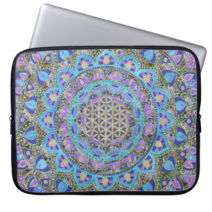 Flower Of Life - Mandala India Style 2 Laptop Sleeve