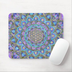 Flower Of Life - Mandala India Style 2 Mouse Mat