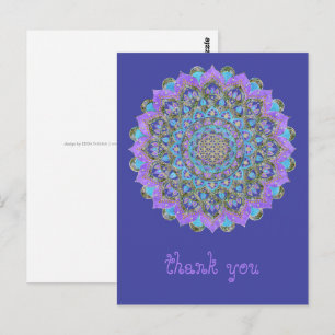 Flower Of Life - Mandala India Style 2 Postcard