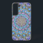 Flower Of Life - Mandala India Style 2 Samsung Galaxy Case<br><div class="desc">Spiritual Symbol Design by EDDA Froehlich / EDDArt | The Flower of Life (Blume des Lebens) is the original language of the universe; shapes, geometry, numbers and proportions. It radiates harmony and perfection of the holy geometry and stands for infinity and perfect order. Spread the spiritual message! | For other...</div>