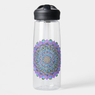 Flower Of Life - Mandala India Style 2 Water Bottle