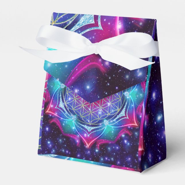 Flower of Life - Mandala IV universe Favour Box (Front Side)