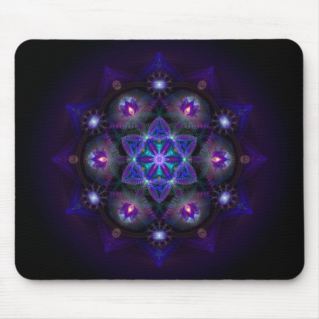 Flower Of Life Mandala Mouse Mat (Front)