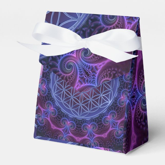 Flower of Life - Mandala Square II Favour Box (Front Side)