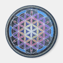 Flower of Life Mandela Magnet