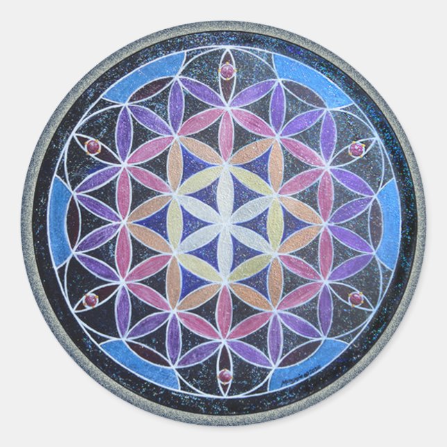 Flower of Life Mandela Sticker (Front)