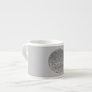 FLOWER OF LIFE - Medal Silver Espresso Cup