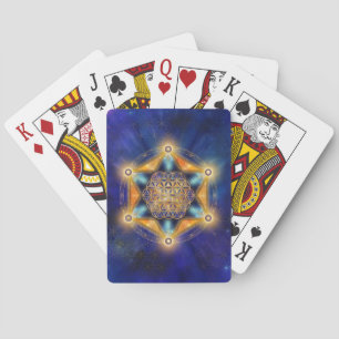 Flower of life Merkaba Star - Sacred Geometry Playing Cards