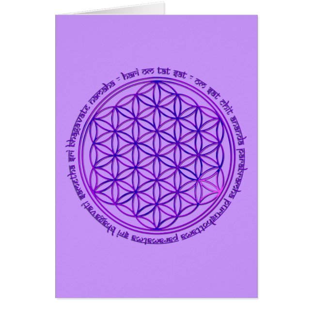 Flower Of Life - Moola Mantra - violet (Front)