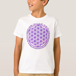 Flower Of Life - Moola Mantra - violet T-Shirt