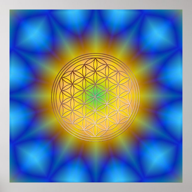 Flower of Life Motif 10 Poster (Front)