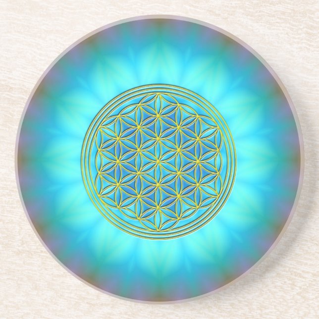 Flower of Life Motive 11 Coaster (Front)