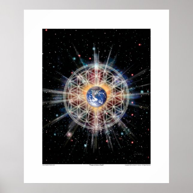 Flower of Life on Earth Poster (Front)