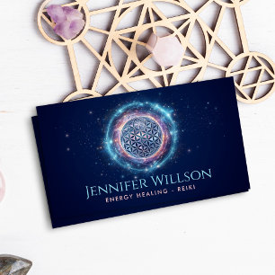 Flower of life Ornament - Cosmic Energy Flow Business Card
