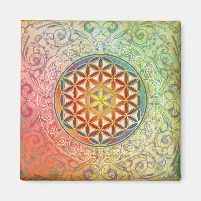 Flower of Life - Ornament I Magnet (Front)