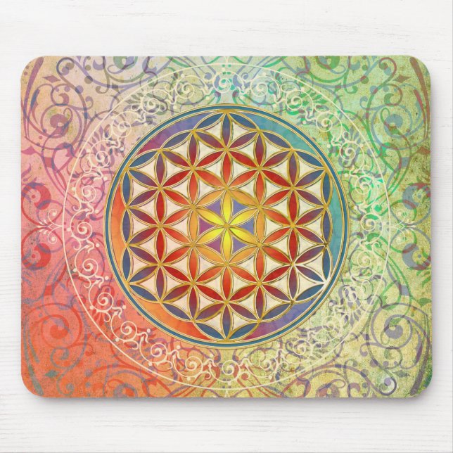 Flower of Life - Ornament I Mouse Mat (Front)