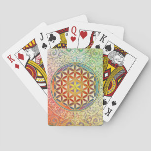 Flower of Life - Ornament I Playing Cards