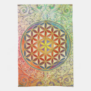 Flower of Life - Ornament I Tea Towel