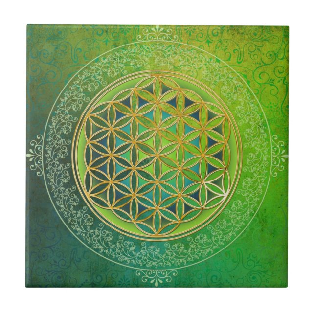 Flower of Life - Ornament II Tile (Front)