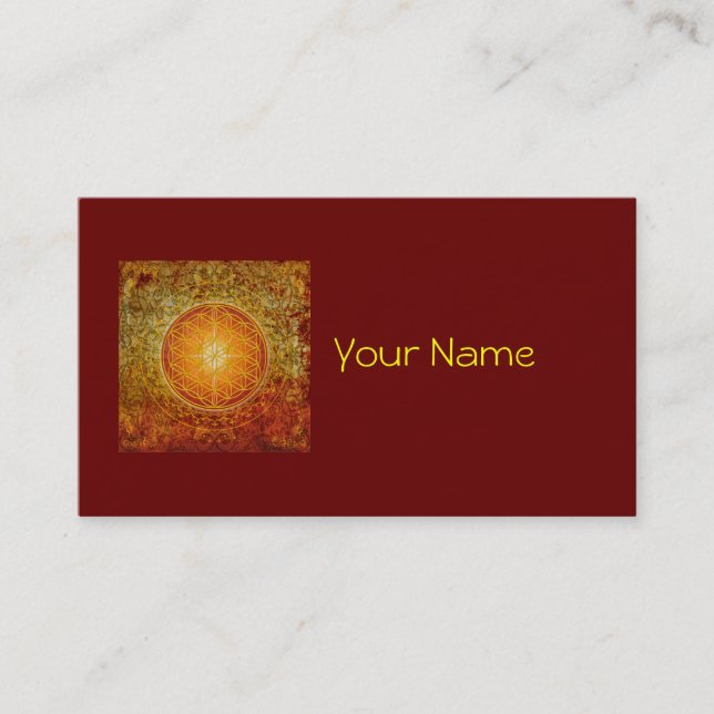 Flower of Life - Ornament III Business Card (Front)