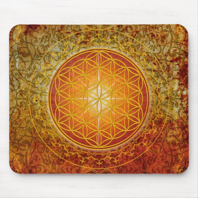 Flower of Life - Ornament III Mouse Mat (Front)