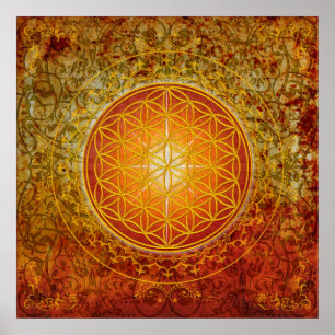 Flower of Life - Ornament III Poster
