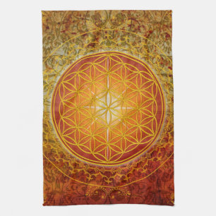 Flower of Life - Ornament III Tea Towel