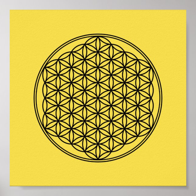 Flower of Life - pattern Poster (Front)
