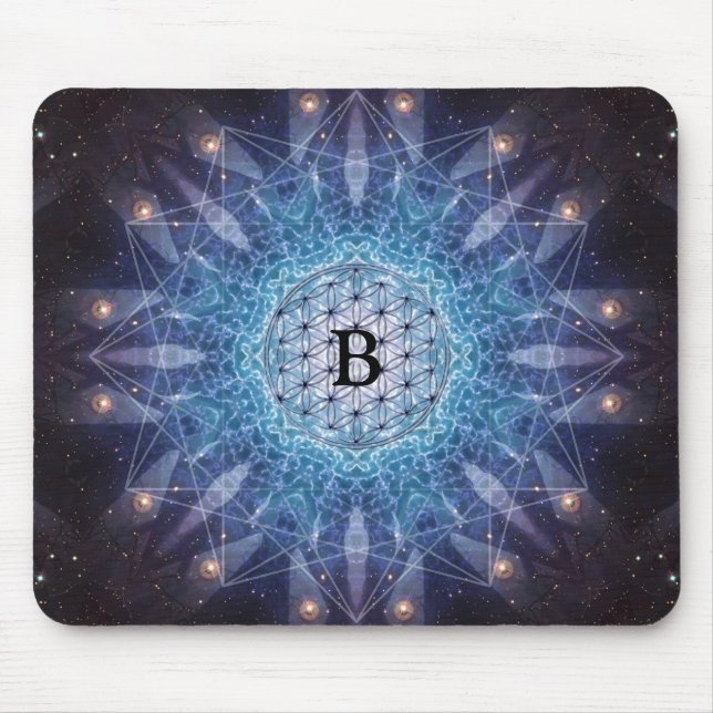 Flower of Life / Personalised Spiritual Gift Mouse Mat (Front)