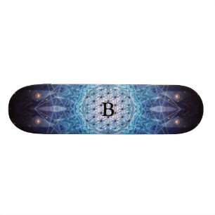 Flower of Life / Personalised Spiritual Gift Skateboard