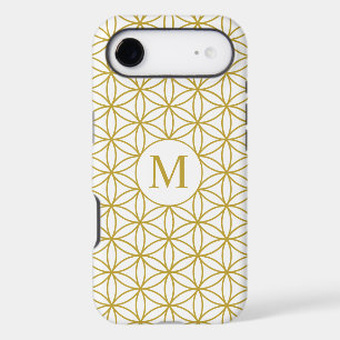 Flower of Life Ptn (Personalised) – Gold on White