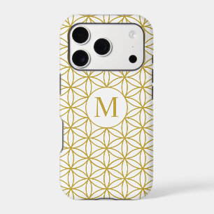 Flower of Life Ptn (Personalised) – Gold on White