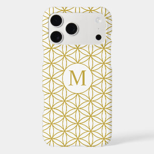 Flower of Life Ptn (Personalised) – Gold on White