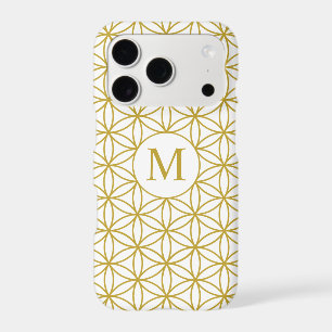 Flower of Life Ptn (Personalized) – Gold on White