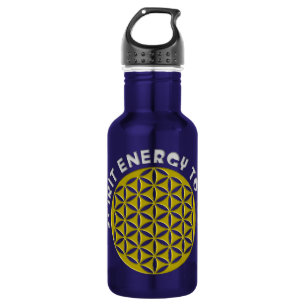 FLOWER OF LIFE - punched - SPIRIT ENERGY TO GO 532 Ml Water Bottle