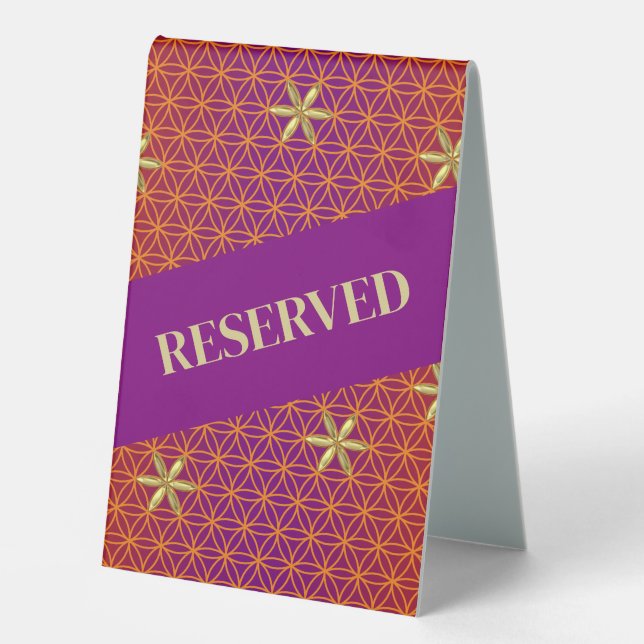 FLOWER OF LIFE - red gold pattern (Front)