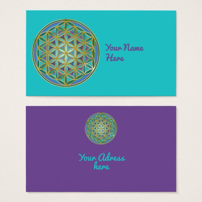 FLOWER OF LIFE - Sacred Geometrie Design 1 (Front & Back)