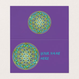 FLOWER OF LIFE - Sacred Geometrie Design 1 Business Card