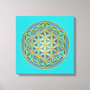FLOWER OF LIFE - Sacred Geometrie Design 1 Canvas Print
